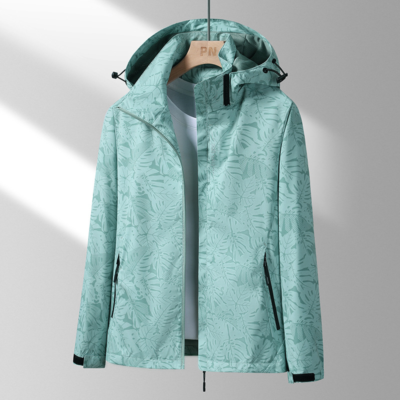 Chaqueta de entrega de una pieza para hombre primavera y otoño marca de moda 2023 pareja casual al aire libre chaqueta de hombre juvenil con capucha