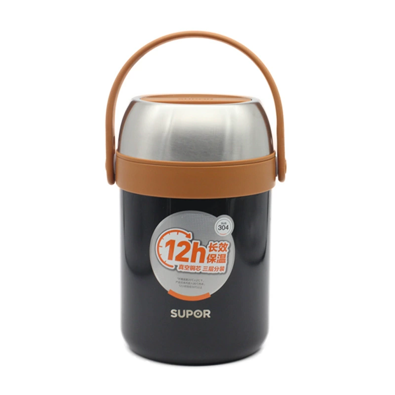 Супер Thermos , ланч-бокс, вместительная термобанка для учащихся начальной школы из нержавеющей стали