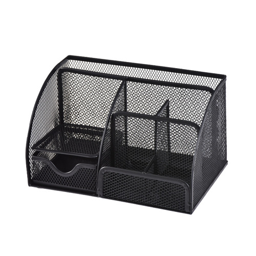 Metal pen holder, simple student pen holder, desk multi-function storage box, desktop drawer-type Internet celebrity pen holder