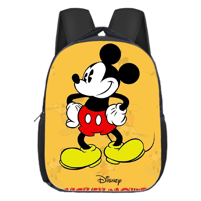 Mochila escolar popular de Mickey para niños, mochila de jardín de infantes, dibujos animados, linda, versátil, para estudiantes de primaria, mochila de gran capacidad, ligera