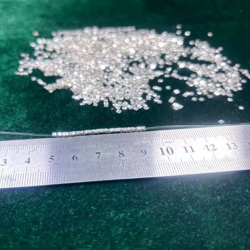 色褪せない厚いシルバーミニスライスシルバービーズ、小さな正方形スペーサービーズ、DIYブレスレット、ネックレス、ビーズ編み、ロープジュエリー用アクセサリー