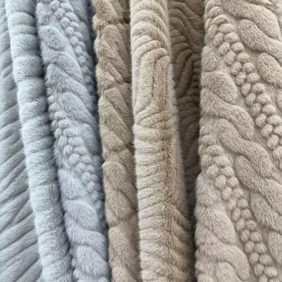 Nuevo tipo de flor de alto bajo pelo de mijo visón estampado en relieve torcido tigre diez barras visón bolsa de moda tela de juguete