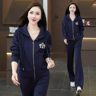 2026春夏季新款女款透气速干健身运动套装长袖POLO领休闲跑步服