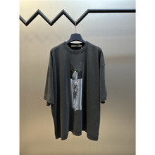 正确版本现货高品质AW家2025新款电池短袖T恤OS宽松版型男女同款T