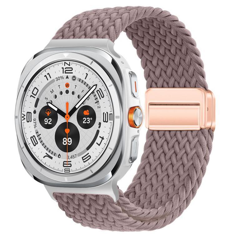 Para Samsung Galaxy Watch8 serie especial absorción magnética nylon trenzado pulsera de pulsera de pulsera de pulsera de pulsera