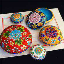 景泰蓝首饰盒粉盒古典胭脂盒印尼盒装饰摆件传统手工艺品