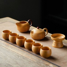 吴成志黄金段泥紫砂西施壶功夫茶具套装家用凤鸣壶套组高档礼盒装