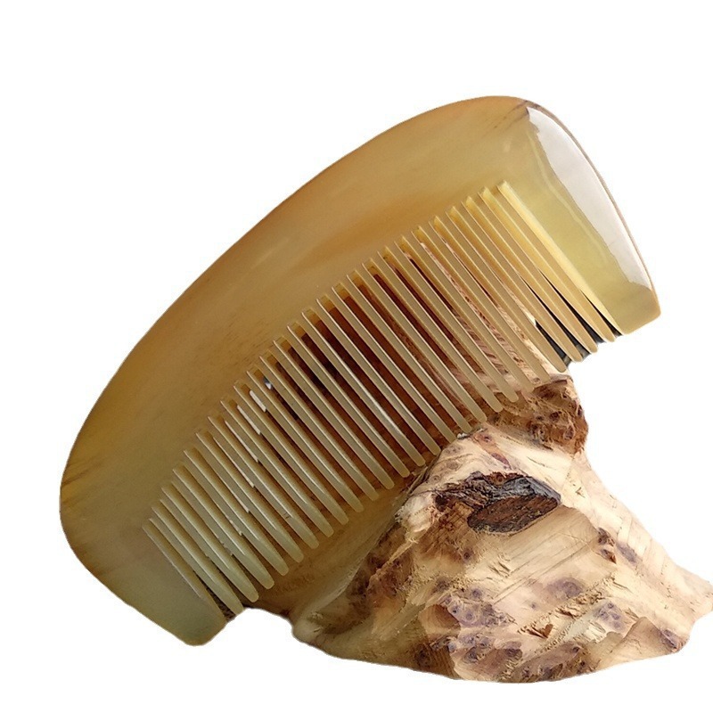 本物の牛角コーム、黄色の水牛の角、非白水牛コーム、厚みのあるしっかりしたヘアコーム、静電気ポータブル深セン|undefined