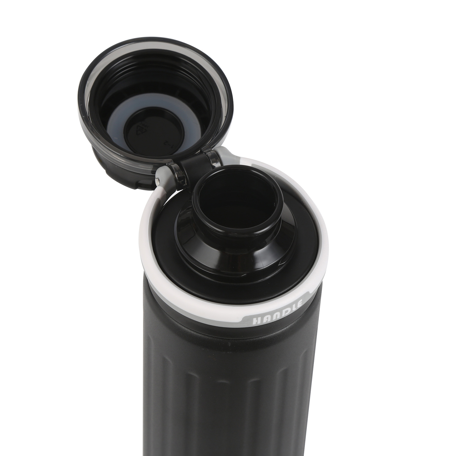 Transfronterizo con anillo de elevación portable taza de agua deportiva 316 taza de aislamiento térmico de acero inoxidable de alto valor facial para hombres y mujeres taza de agua