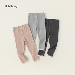 babycity children's lace knitted solid color pencil pants outer trousers spring style girls' leggings QK23029