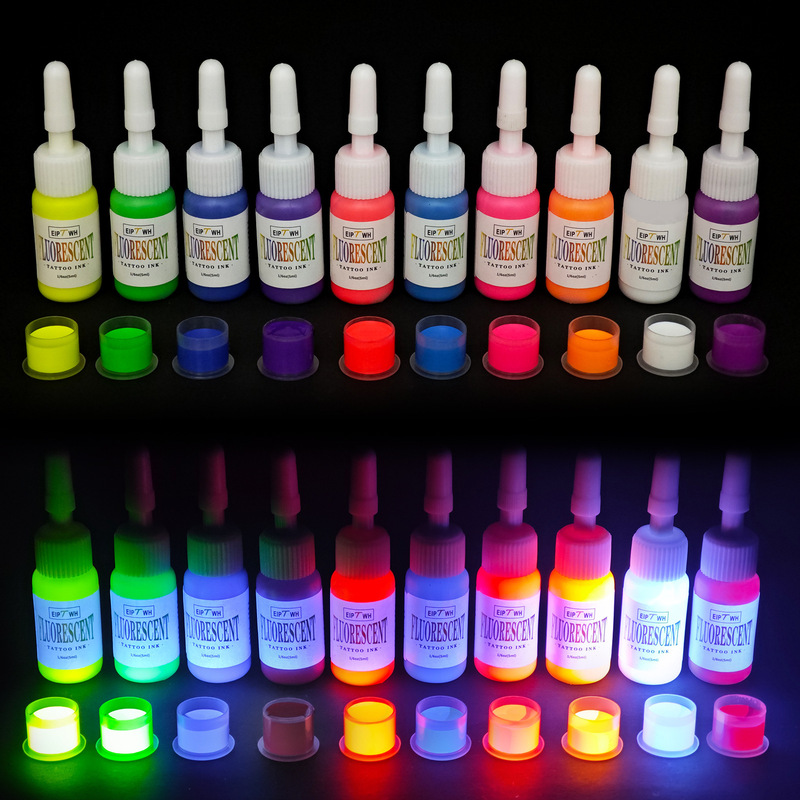 Tattoo Fluorescent Colorant 5ml Colorant Tattoo Practice Ink Colorant Tattoo Color Milk Luminous Pigment Wholesale