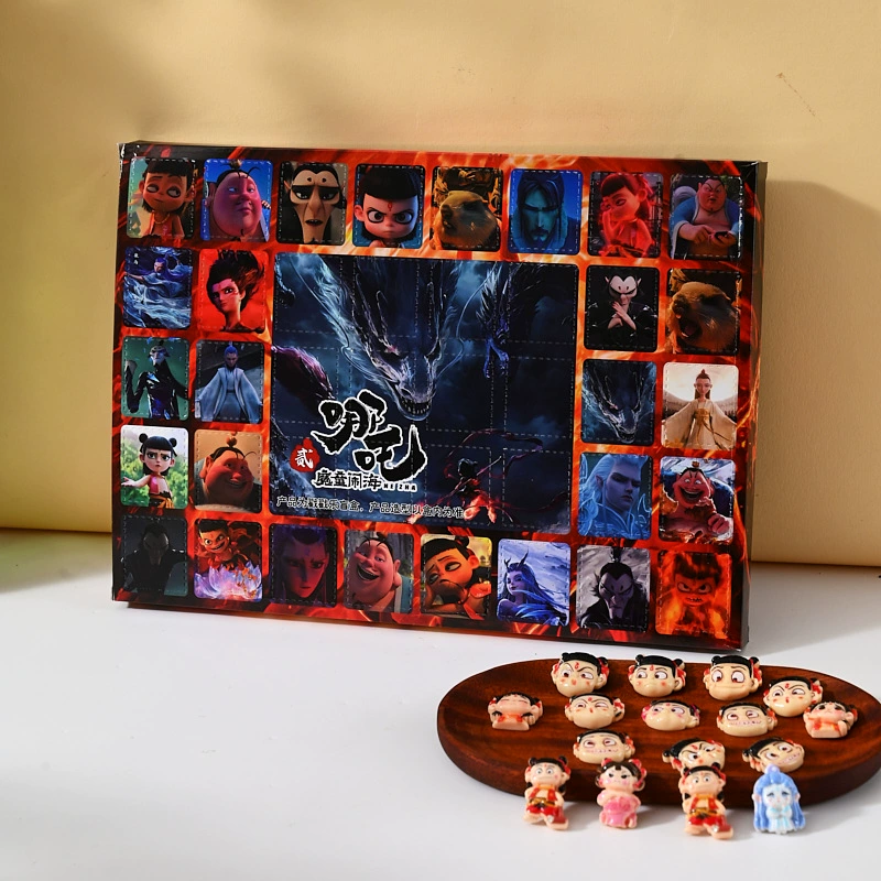 Blind Box Gift Box (Nezha) 40-Slot Resin Figures, Assorted Peripheral School Stall Toys