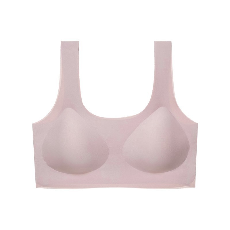 Verano gran belleza sexy en forma de U espalda sin ropa interior de tamaño Inconsútil de las mujeres sin anillo de acero invisible chaleco grande expuesto sujetador cómodo