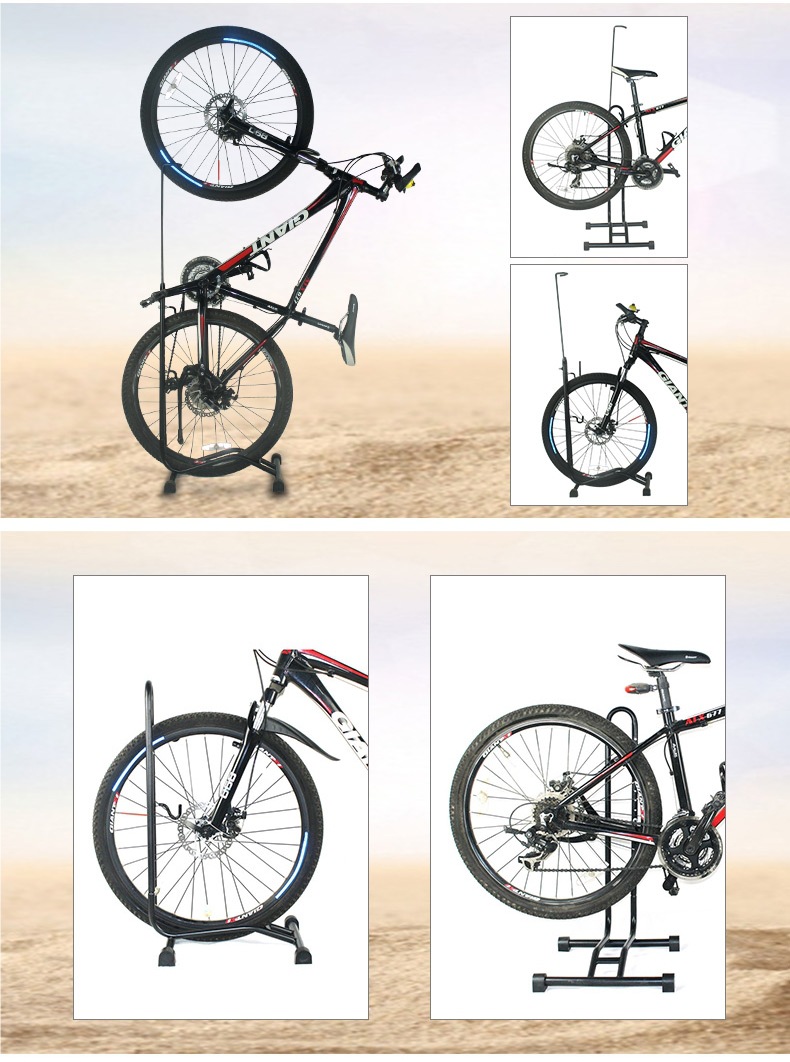Plug-In Parking Rack Bicycle L-Shaped Display Rack Bicycle Repair Rack Vertical Mountain Bike Support Rack Rack