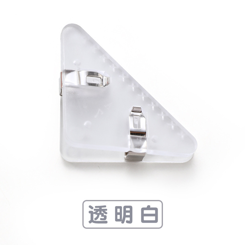 삼각클립 투명화이트(미끄럼방지 디자인)