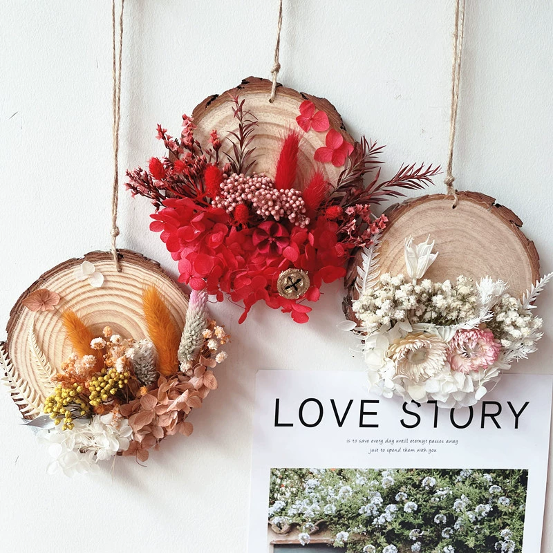 Вечный цветок сушеный цветок материал сумка DIY деревянная тарелка наклейка украшение группа строительная деятельность цветочный художественный класс ручной работы цветок материал сумка