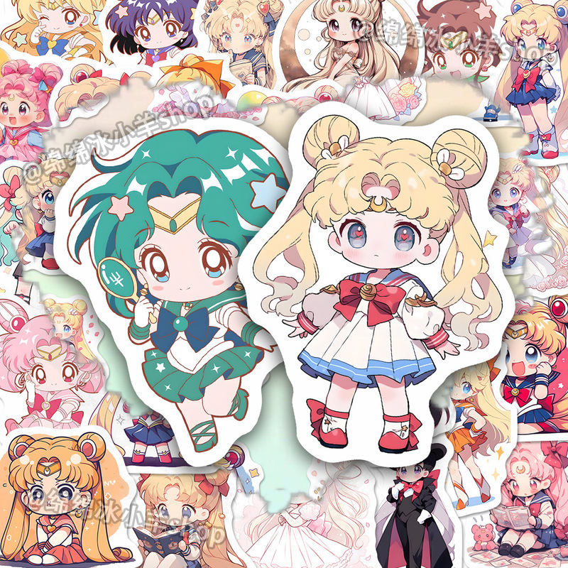 62 Cute Q Version Sailor Moon Stickers Sailor Moon Tsukino Usagi Daimonai Mobile Phone Case Waterproof Stickers 62 Cute Q Version Sailor Moon Stickers Sailor Moon Tsukino Usagi Daimonai Mobile Phone Case Waterproof Stickers