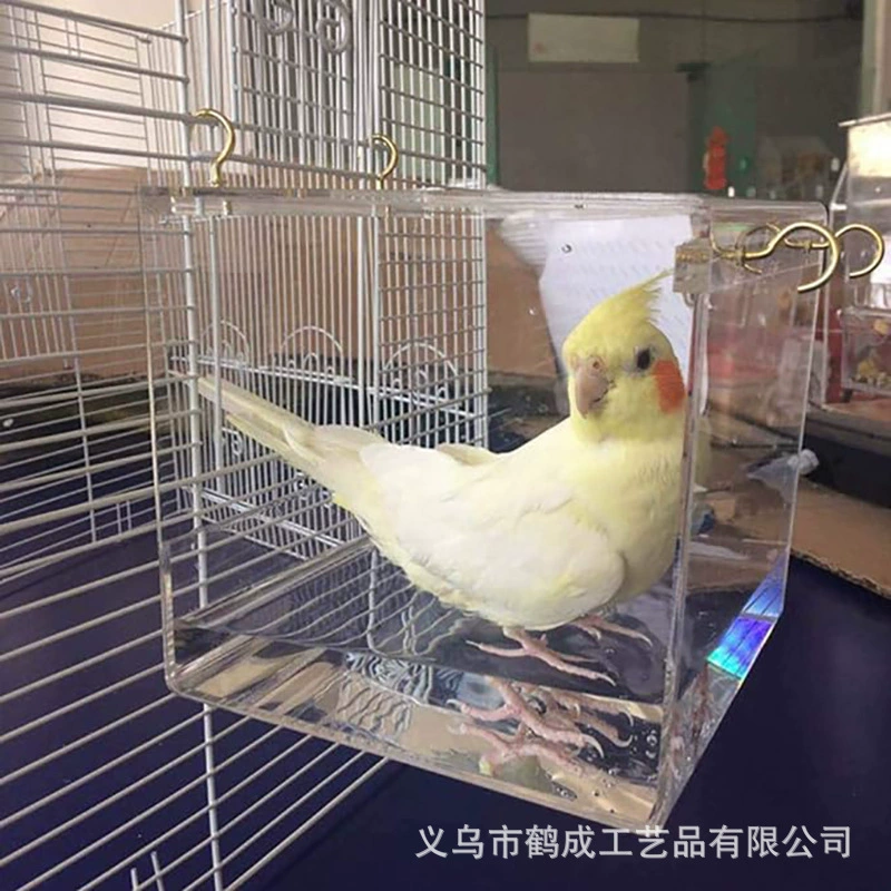 Тигровая кожа пион попугай ванна попугай поставки птичья ванна клетка для птиц ванна товары для домашних животных оптом