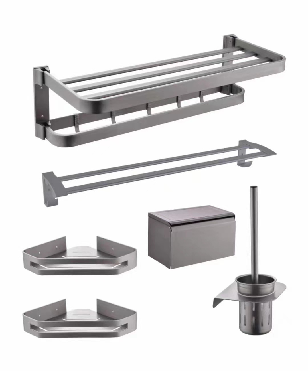 유형 C-건 그레이 수건 걸이 세트 약 3kg