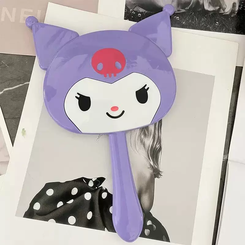 Hello Kitty, mirror handmade, shiny handheld creative materials set, keychain, DIY