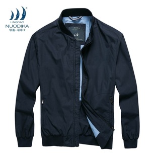 领道诺帝卡 Spring and Autumn 2025 New Men's Baseball Collar Jacket Fashionable Casual Loose Men's Clothing