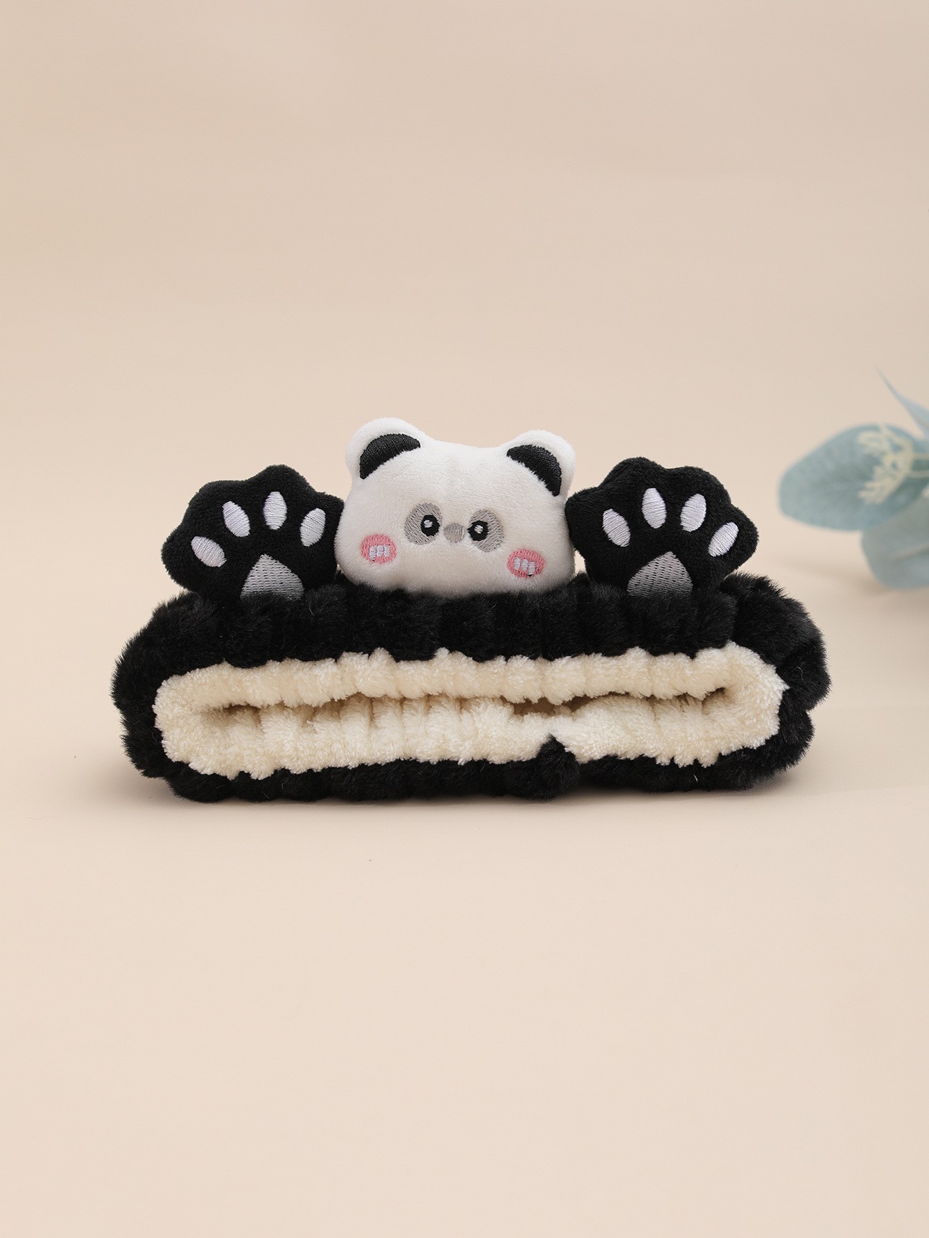 Otoño y invierno de peluche de jade de dibujos animados lavarse la cara correa de cabello adorable oso color combinación correa de cabello de muñeca impermeable adornamientos de cabello al por mayor