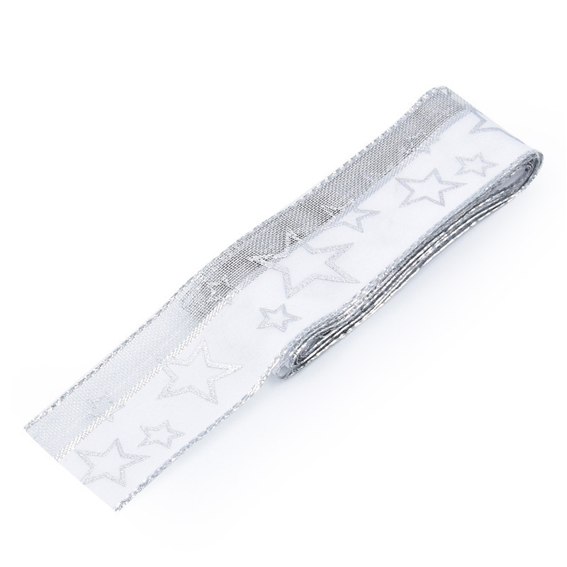 4cm de ancho AliExpress Navidad tejido Jacquard cinta de tela muñeco de nieve en ambos lados del árbol de Navidad cinta de alambre 2 yardas