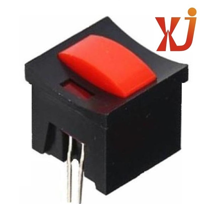 立式自锁开关带灯 led轻触开关  插件有声开关带灯 无声开关