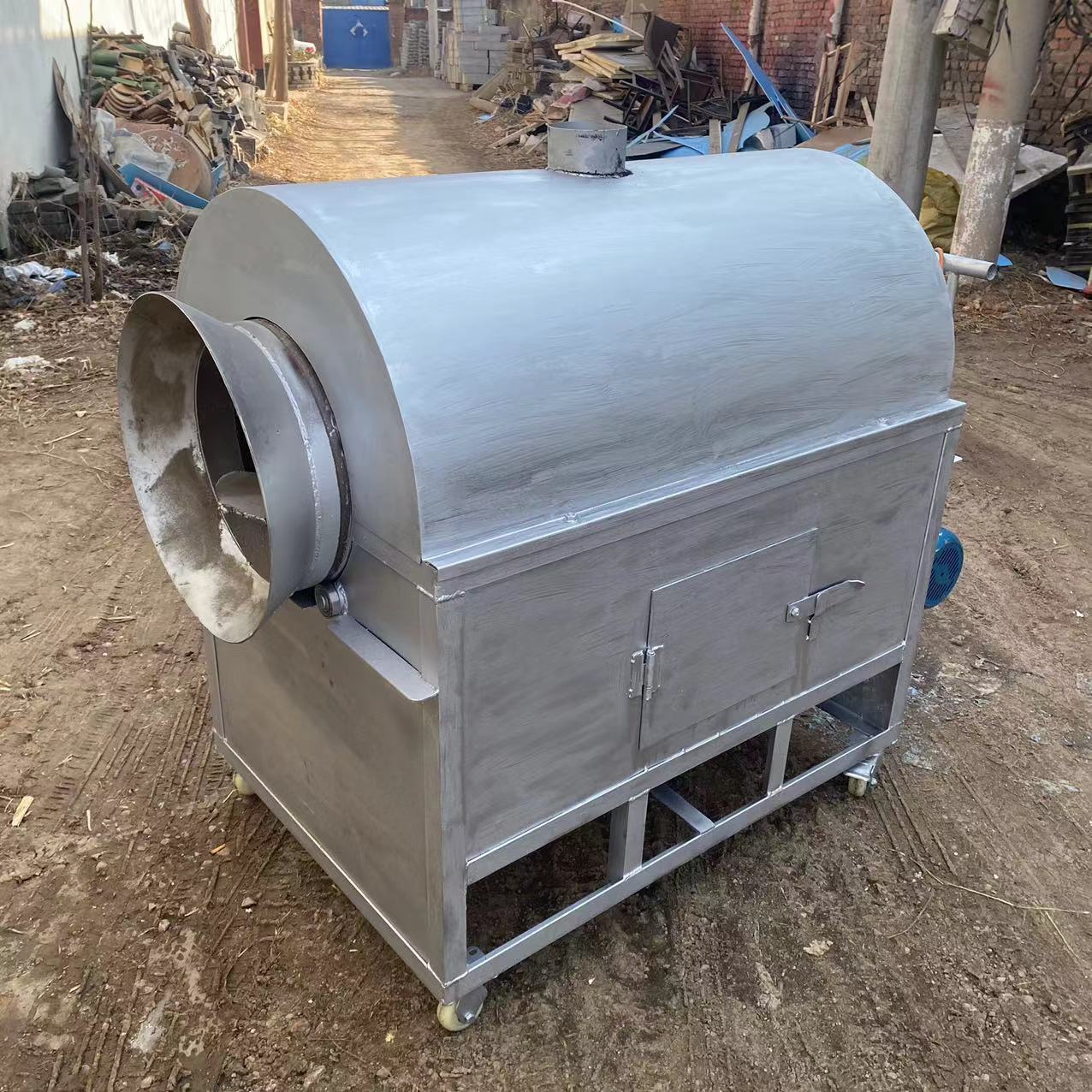 板栗瓜子敞口炒货机密封去湿炒大米机新型黑豆青豆不锈钢翻炒机