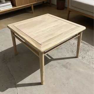 老榆木实木家用餐桌民宿装饰茶桌茶几仿古餐厅餐桌四方桌白茬桌