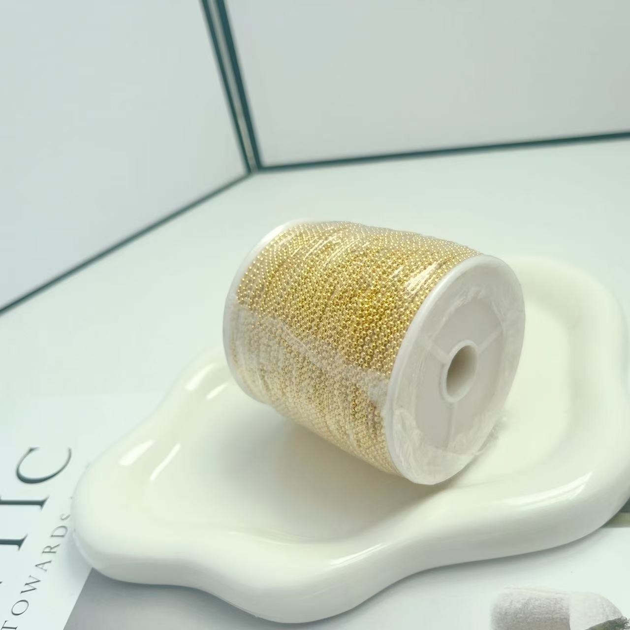 cadena de cifrado DIY collar pulsera orejas accesorios materiales cadena de metal cadena de cifrado cadena de extensión cadena de torsión al por mayor