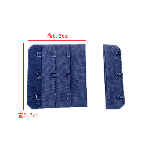 Underwear accessories nylon fur bottom button 5.7cm three rows three buttons concealed thread coated nylon back button bra extension button