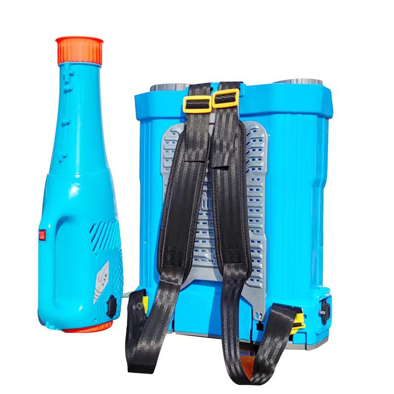 手提式迷雾喷洒器 超强雾化六喷孔打药机 新款送风桶电动喷雾器