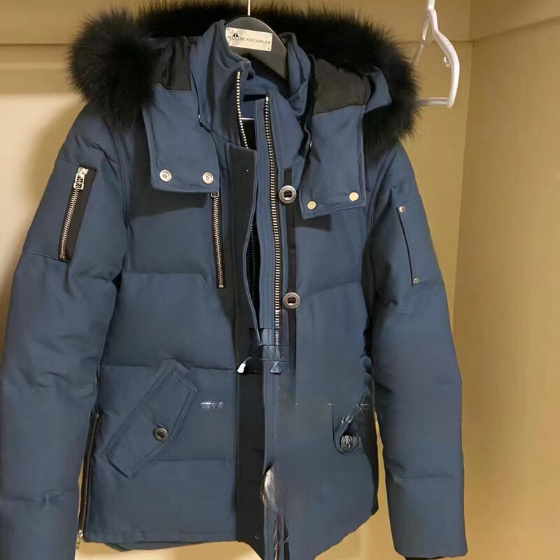 Cross-Border Mose Fox Fur Winter Ultra-Thick down Jacket Model 06 Men's Canadian Style Coat