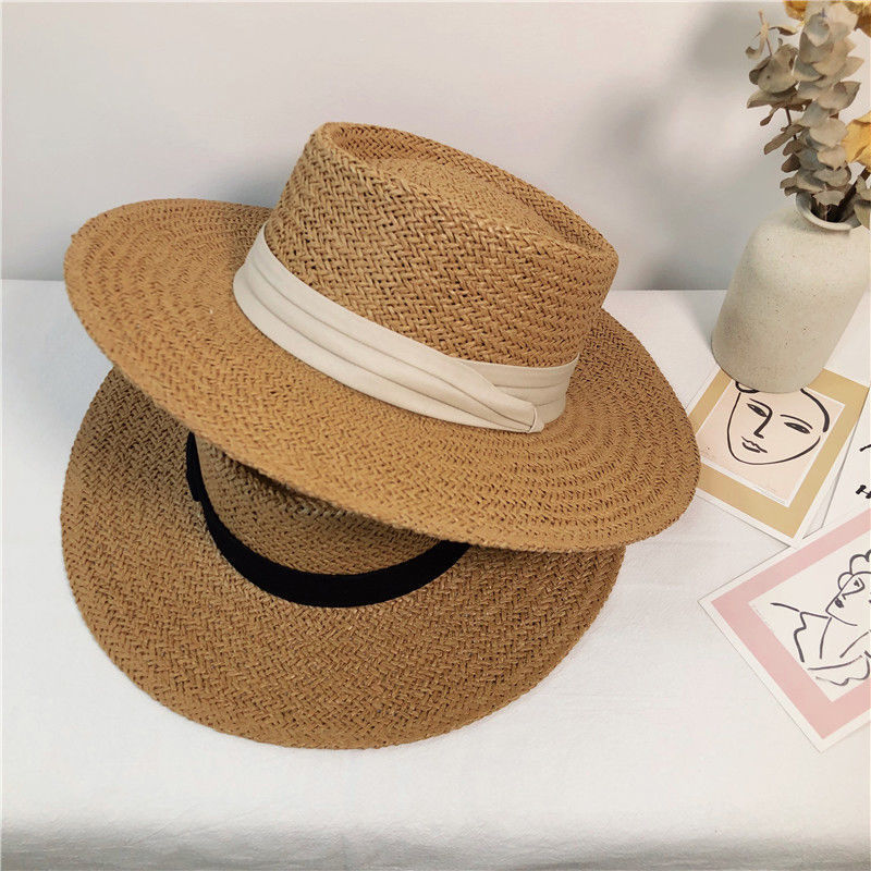 Women'S Gender Retro Style Women's Retro Solid Color Straw Hat