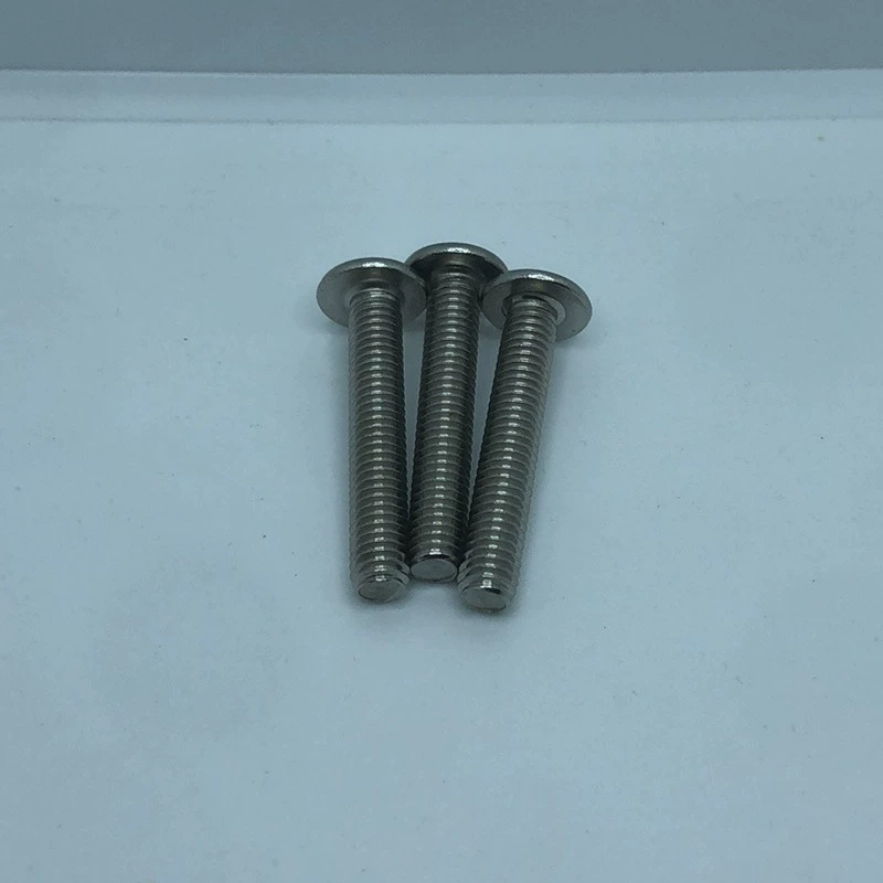 Скидка на складе из нержавеющей стали 201/304 мебельные винты с круглой головкой перевернутый внутренний шестигранный плоский винт с плоской головкой M6M8