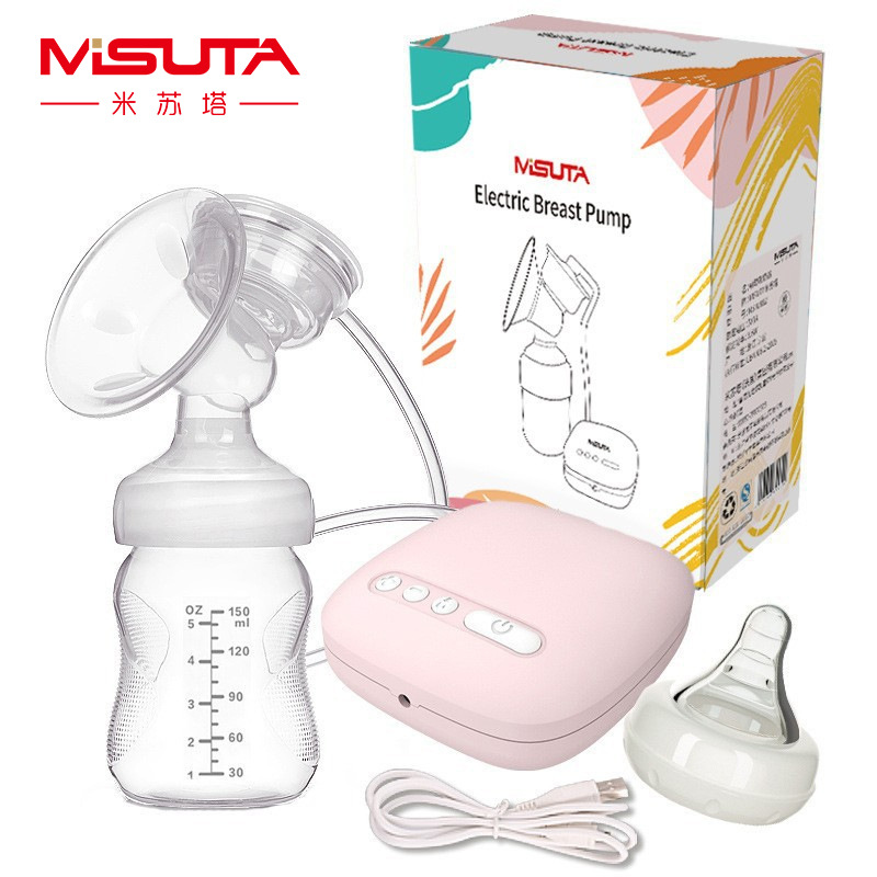 Misuta Electric Breast Pump Automatic Milking Machine Breast Pump Pregnant Women Lactation Massage Breast Puller High Suction