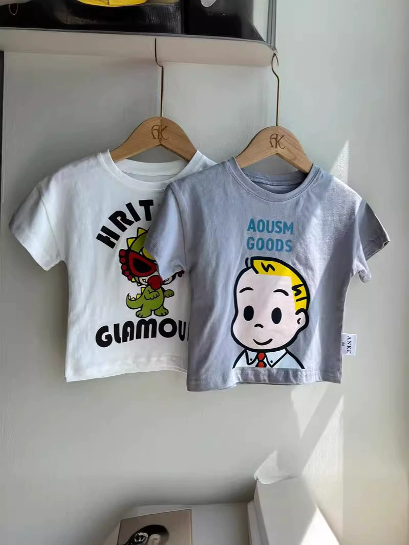 (Cross-border trading), summer children's cotton T-shirt for men and women girl's, with short sleeve
