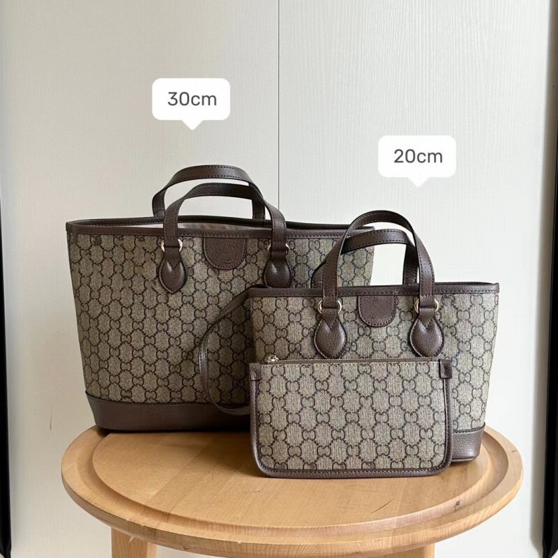 Cross-Border Supply Ophidia Series Mini Tote Shoulder Crossbody Large Capacity Chain Tote Commuter Genuine Leather for Women