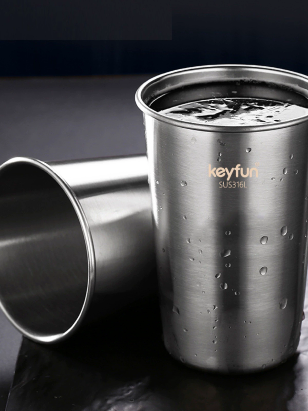 Чашка из нержавеющей стали ins316L, однослойная чашка для пива, чашка для сока, удобная чашка для защиты от падения, чашка для холодных напитков в стиле кемпинга на открытом воздухе