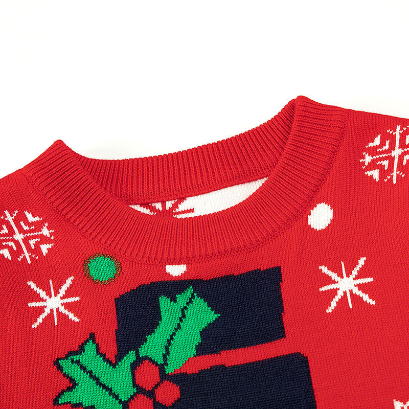 368g Weight Children's Knitted Sweater Children's Clothing Type Daily, Festival Occasion Christmas Festival Autumn Season Boy'S Gender Christmas Hoodies & Sweaters 6