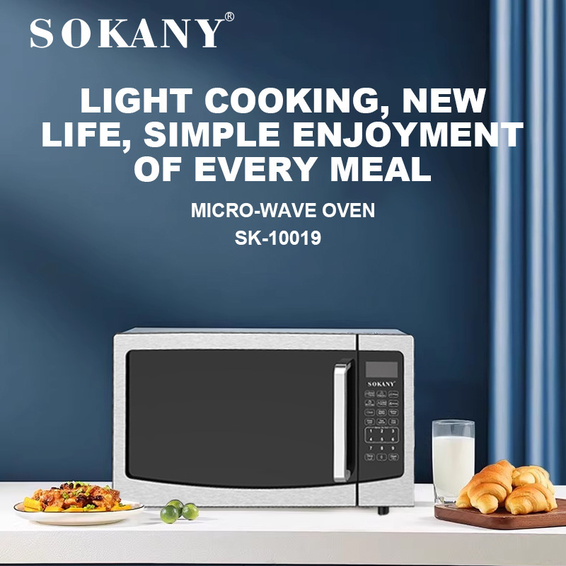 Sokany10019 Microwave Oven Intelligent Turntable Type Office Household Multi-Function Uniform Heating Microwave Oven