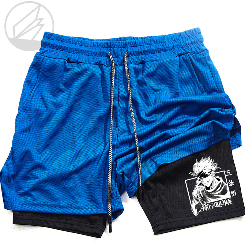 Summer Sports Casual Shorts Double Shorts Breathable Comfortable Outdoor Basketball Training Pants Fitness Running Overseas