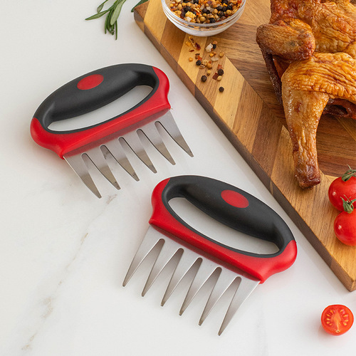 Stainless steel bear claw meat splitter BBQ barbecue tool chicken separator fork meat splitter meat tearer splitter