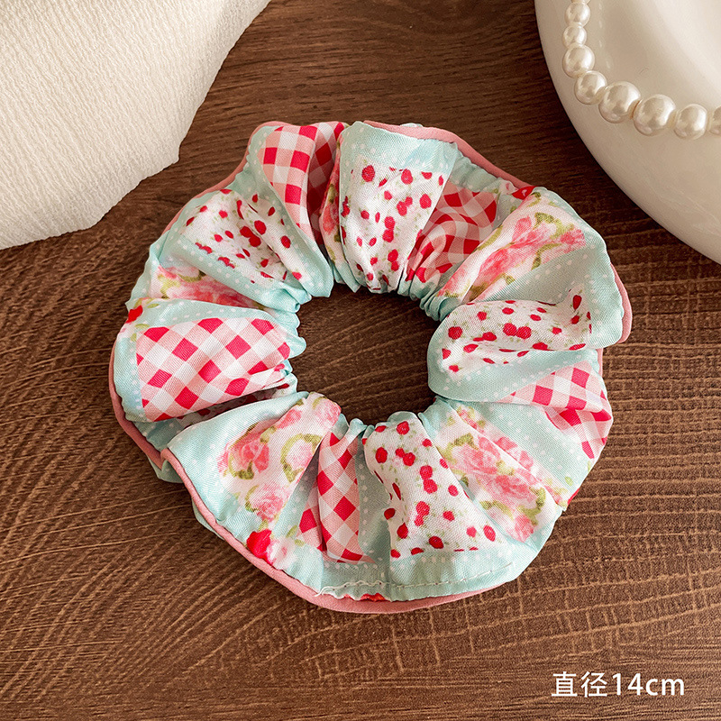 Encaje retro francés, diadema de intestino grueso, mujer 2025, nuevo estilo, cuerda para el cabello, banda de goma, lazo, dulce cuerda para el cabello, accesorios para el cabello