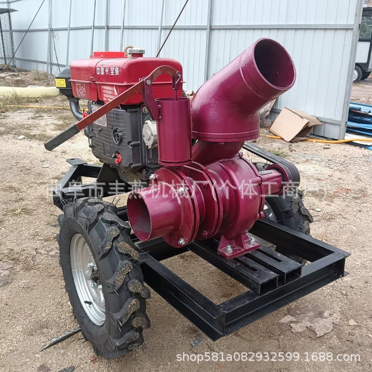 泥浆泵移动拖车款 园林草坪喷洒泵 工程排污混流泵