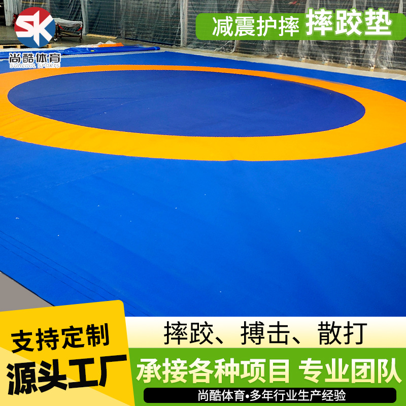 Wrestling Mat Freestyle Wrestling Training Mat Competition-Specific Cover Single Thickened Rebounding Venue Combat Training Mat