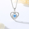 Agile universal necklace for St. Valentine's Day, silver 999 sample, Japanese and Korean, Birthday gift
