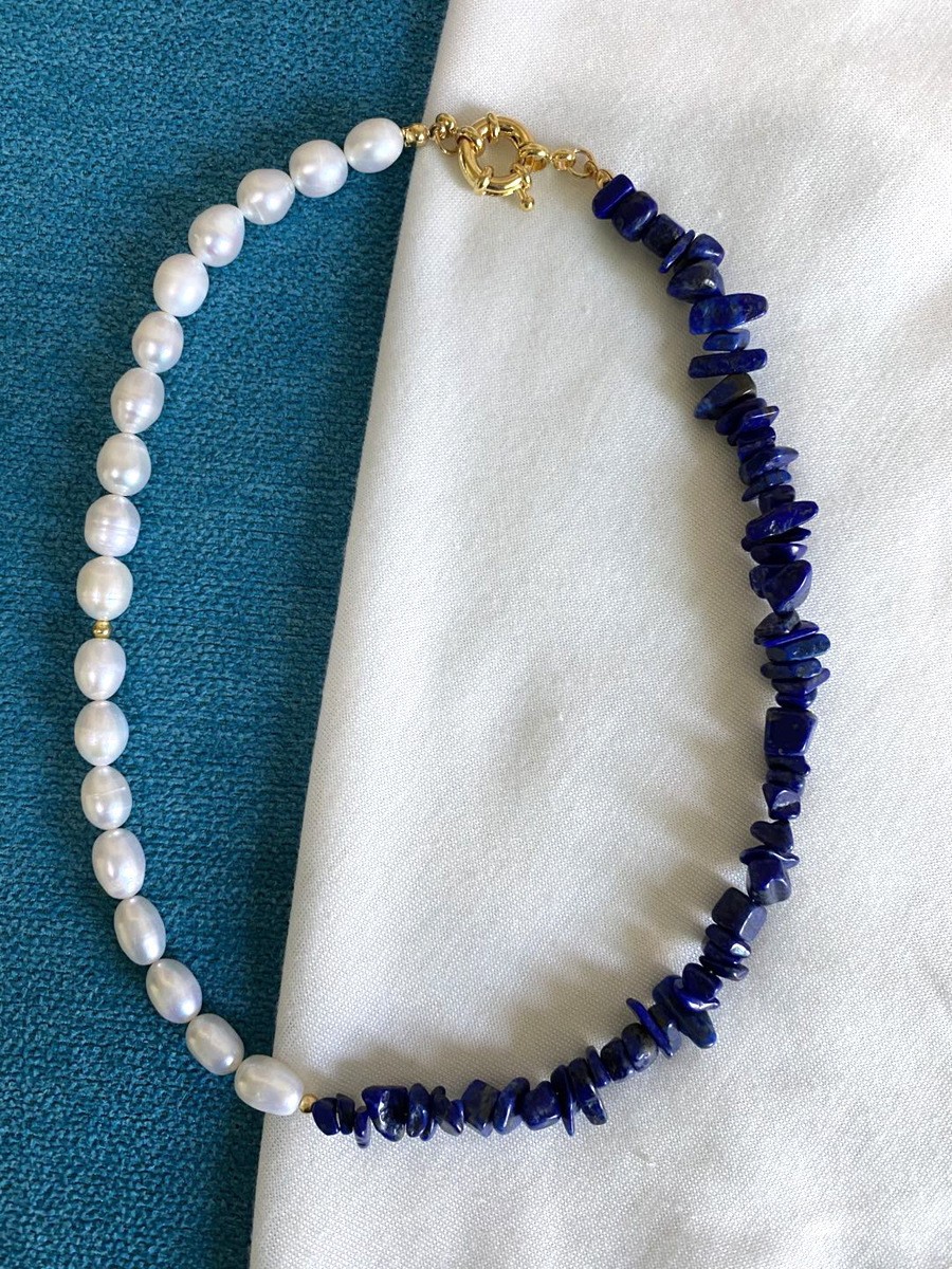 32g Weight Bracelets, Necklace Classification 2 PCS/Package Quantity Holiday, Daily Occasion Beaded, Freshwater Pearl, Titanium Steel Material Geometric Pattern Women's Gender Casual, Simple Style Style 2 PCS/Package Beaded Freshwater Pearl Titanium Steel Freshwater Pearl Jewelry Sets 42