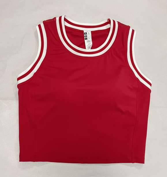 Tennis chaleco deportivo mujer taza de malla rosca retro